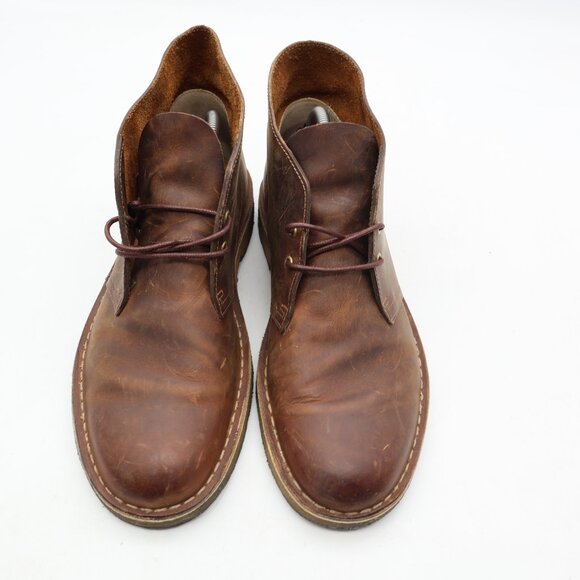 Clarks Originals Desert Boot Men's Size 9.5 M Brown Leather Crepe Sole - Picture 2 of 11